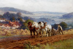 Plowing The Field — Frederick Arthur Bridgman