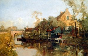 Farm Next To Canal — Cornelis Vreedenburgh