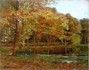 La Mare À L'automne (titre Inscrit) Paysage D'ile De France (titre Anciens Inventaires) — Joseph-félix Bouchor, Impressionism