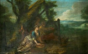Bird-catching By A Decoy With A Whistle And A Net — Francis Hayman