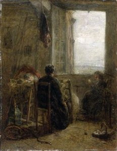 La Raccommodeuse De Filet — Adolphe Félix Cals