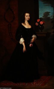Possibly Lady Isabella Sackville, Countess Of Northampto — Sir Anthony Van Dyck, Baroque