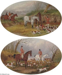 The Meet On The Scent In Sight Of The Quarry — Edward Benjamin Herberte