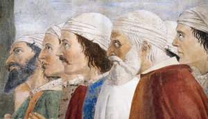 9. Exaltation Of The Cross (detail) — Piero Della Francesca