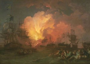 The Battle Of The Nile — Philip James De Loutherbourg