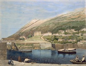 South Barracks From Rosia Bay, — Thomas Colman Dibdin