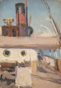 Deck View On A Steamer Aft From Before The Bridge — John Fraser