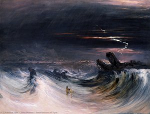 Destruction Of Tyre — John Martin, Romanticism