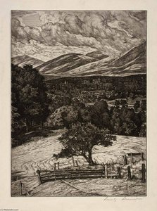 Steeple In The Mountains — Luigi Lucioni