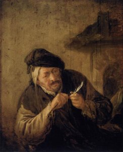 Cutting The Feather — Adriaen Van Ostade, Baroque