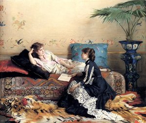 Idle Moments — Gustave Léonhard De Jonghe