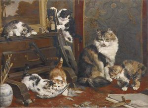 In The Artists's Studio — Charles Van Den Eycken