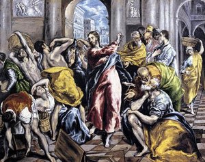 The Purification Of The Temple 2 — El Greco