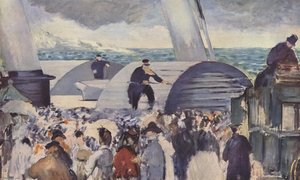Embarkation After Folkestone — Édouard Manet
