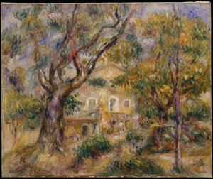 Woman In The Garden At Collettes — Pierre-auguste Renoir, Impressionism