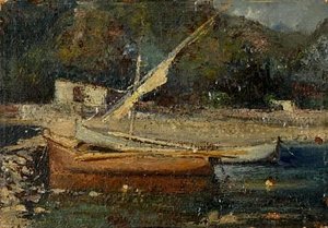 Boats At Shore — Theophrastos Triantafyllidis