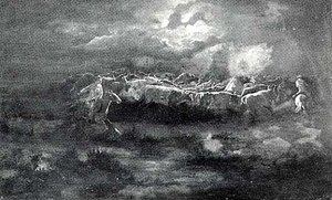 Longrope's Last Guard, (painting) — Charles Marion Russell