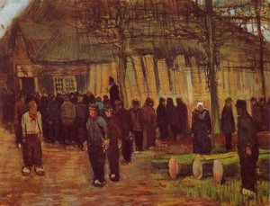 A Wood Auction — Vincent Willem Van Gogh, Post-impressionism