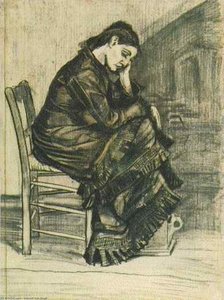 Bent Figure Of A Woman Sien — Vincent Willem Van Gogh