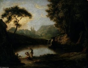 Landscape With A Lake And Figures — Richard Wilson