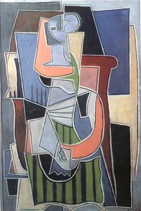 Woman Sitting On A Couch — Pablo Picasso, Cubism