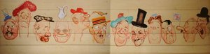 Caricatures Jersey Residents, Dignitaries and Personalities (detail)