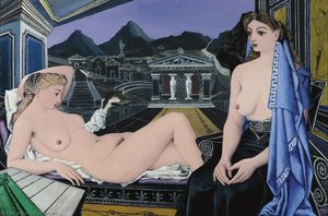 Les Cariatides — Paul Delvaux