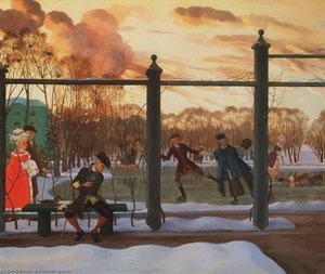 Skating Rink In Winter — Konstantin Andreevic Somov