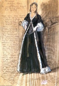 Bertha. Costume Design For Vera Komissarzhevskaya. — Alexandre Benois