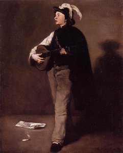 The Mandolin Player — Theodule Augustine Ribot