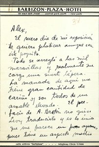 Letter From Frida Kahlo To Alejandro Gómez Arias, 1938\n\npage 1 Of 2 — Frida Kahlo