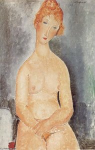 Seated Nude — Amedeo Clemente Modigliani