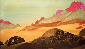Rocks Of Ladakh 1933 — Nicholas Roerich, Symbolism