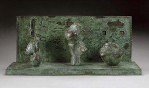 Three Motives Against Wall No. 2 — Henry Moore