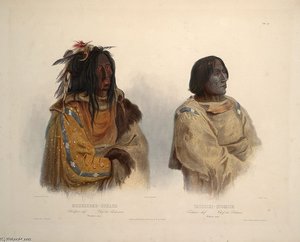 Blackfoot Chief And Peikann Chief — Karl Bodmer