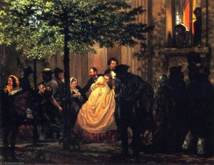 The End Of The Evening — Adolph Von Menzel