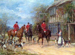 A Halt At The Inn — Heywood Hardy