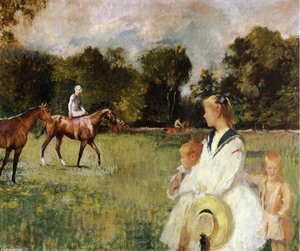 Schooling The Horses — Edmund Charles Tarbell