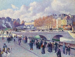 The Seine At The Pont Saint-michel — Maximilien Luce
