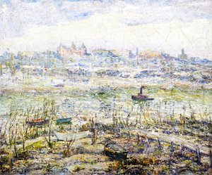 The Harlem River — Ernest Lawson