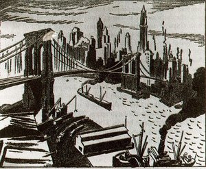 The Brooklyn Bridge 1 — Thomas Hart Benton
