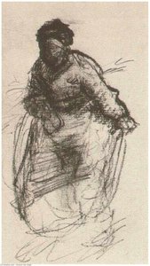 Peasant Woman, Walking — Vincent Willem Van Gogh