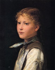 Portrait Of A Young Girl — Albert Samuel Anker