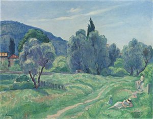 Olive Trees In Afternoon At Cannes — Henri Lebasque