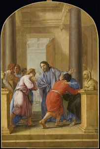 Saint Bruno Engage Ses Disciples Et Ses Amis A Quitter Le Monde — Eustache Le Sueur (lesueur)