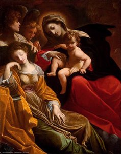 The Dream Of Saint Catherine Of Alexandria — Ludovico Carracci, Baroque