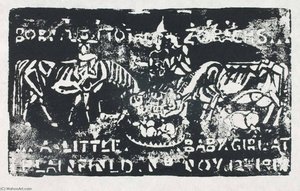 Born To The Zorachs, A Little Baby Girl At. Nov. 12, 1917 — Marguerite Zorach