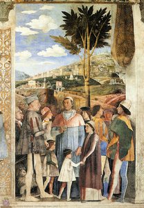 Camera Degli Sposi (detail 4) - — Andrea Mantegna, Italian Renaissance