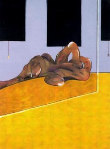 Figura Tumbada En El Espejo — Francis Bacon