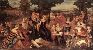 The Finding Of Moses — Bonifazio Veronese (bonifazio De Pitati)